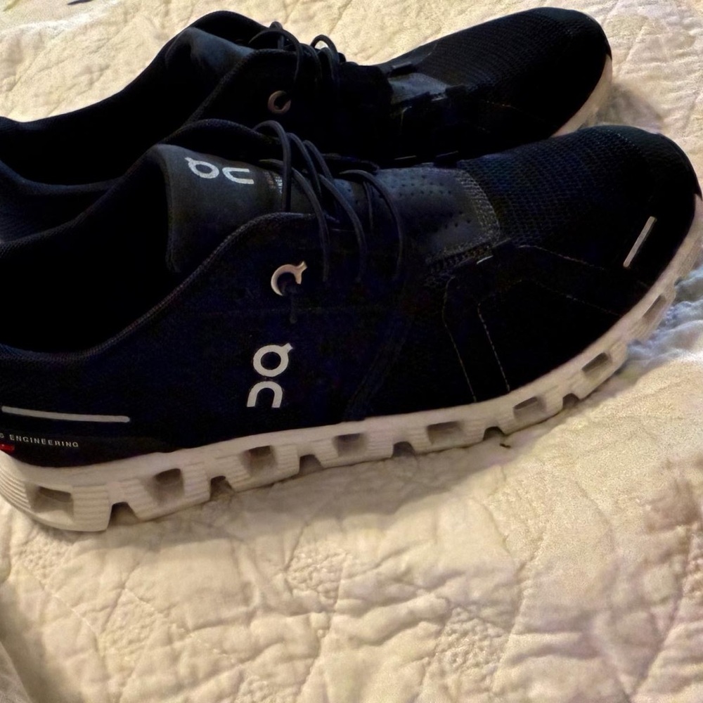 On Running Black and White CloudTec Sneakers